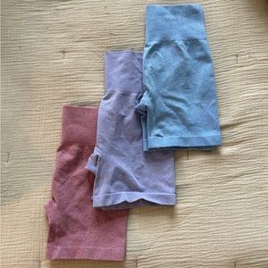 Set of 3 workout / biker shorts